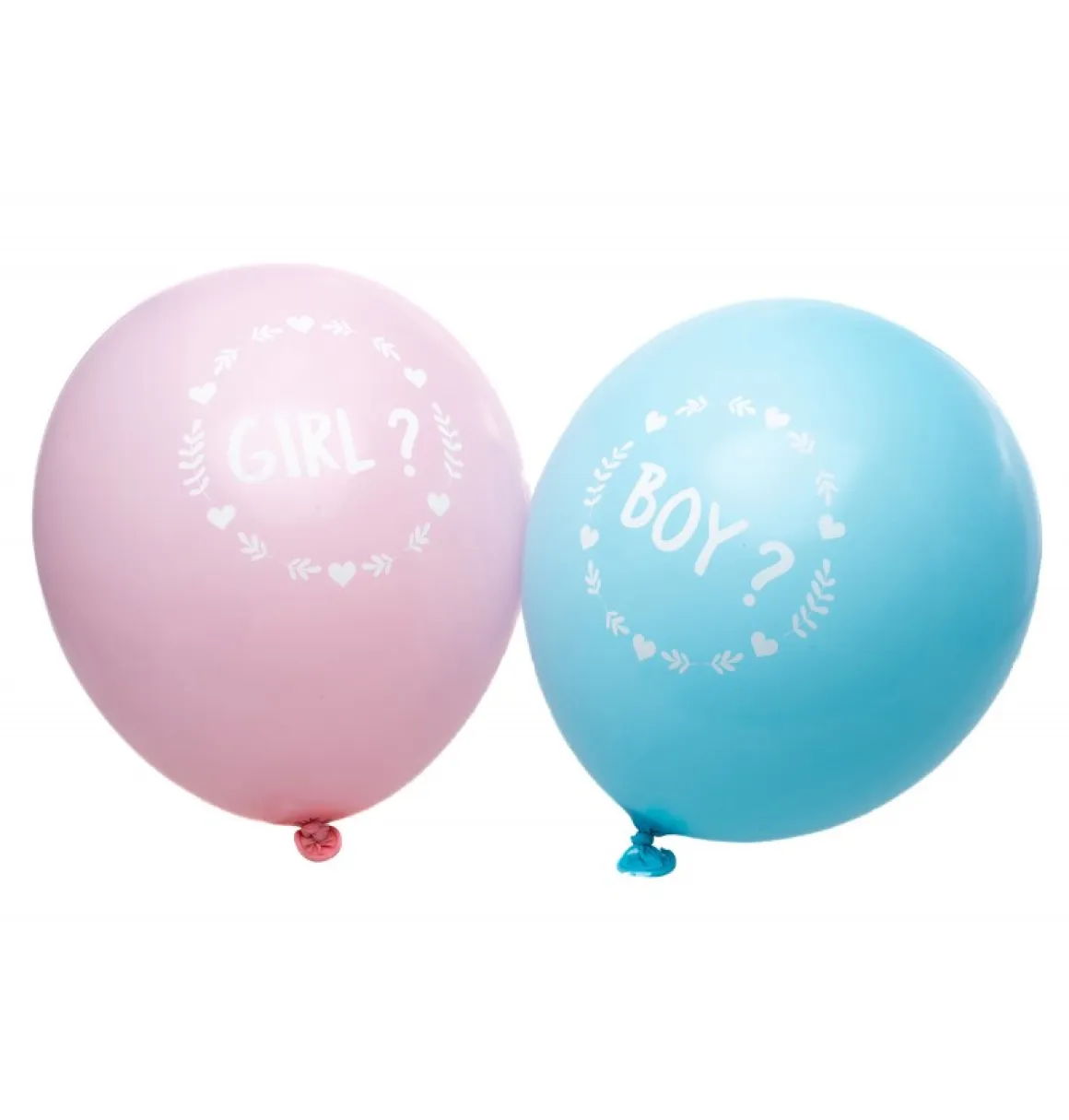 Deko: Boy or Girl Latex Ballons 6 Stk.