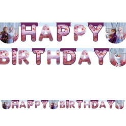 Deko: Girlande Frozen 2 , Happy Birthday