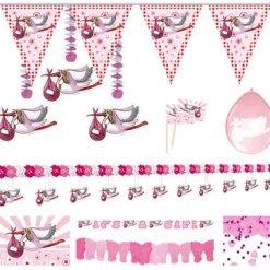 Deko: Storch Girl Set