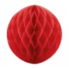 Deko: Wabenball XXL   Rot  Größe:  30 cm