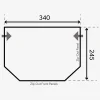 Dometic Vorzelt Pop Air 340, 340 x 245 cm