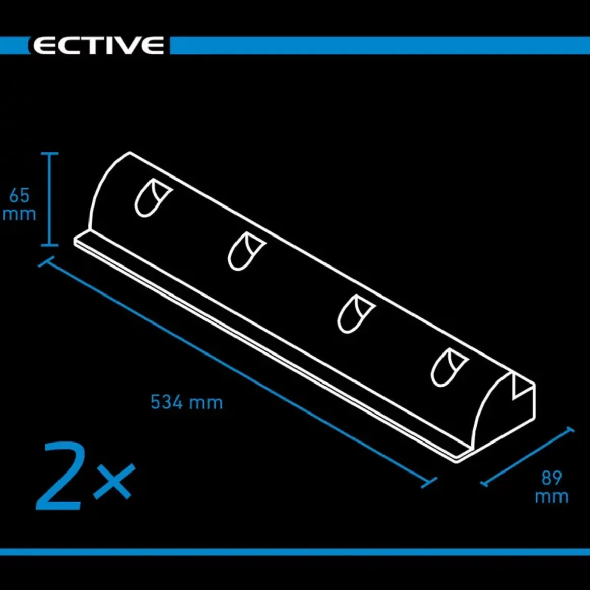 ECTIVE Befestigungs-Komplettset 7-teilig für Solarinstallation