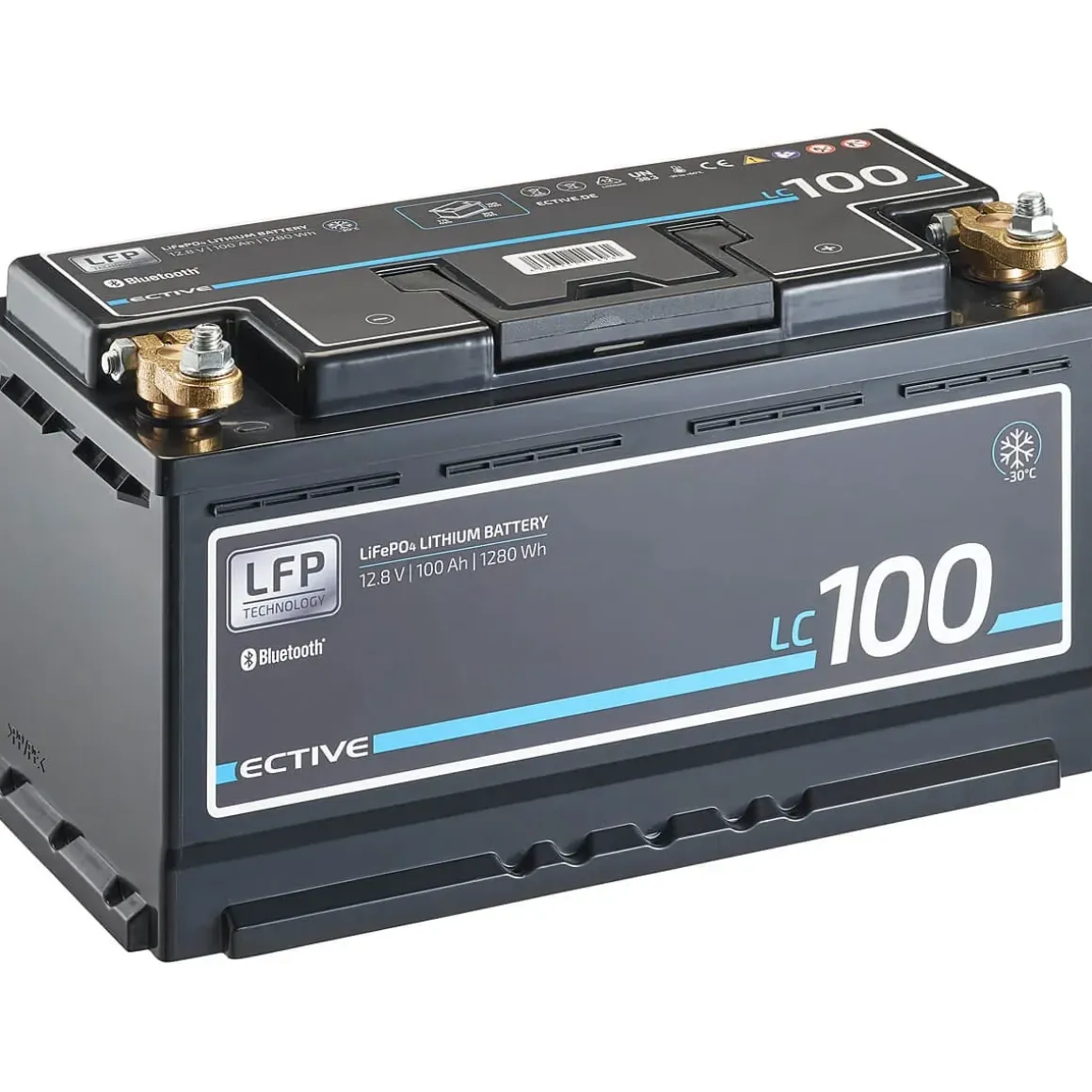 ECTIVE LC 100 LT 12V LiFePO4 Lithium Versorgungsbatterie 100 Ah
