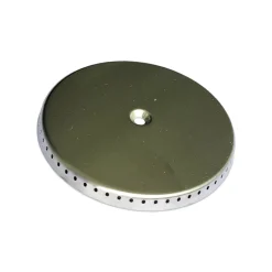 Edelstahl Brennerdeckel groß, D=9,9 cm  passend für den 2-fl. Campingkocher anthrazitgrau