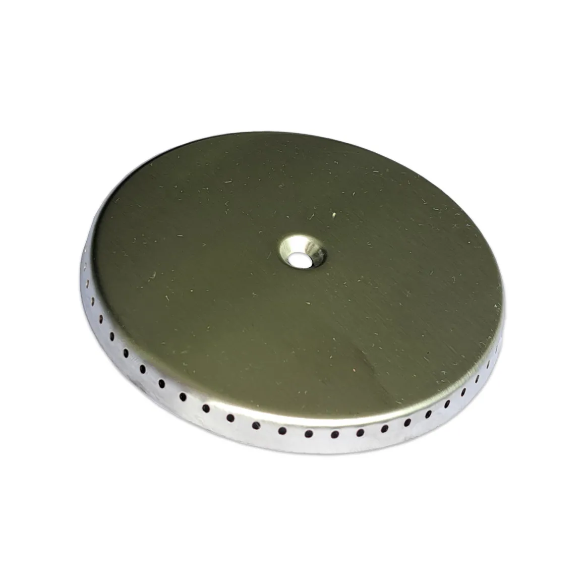 Edelstahl Brennerdeckel groß, D=9,9 cm passend für den 2-fl. Campingkocher anthrazitgrau
