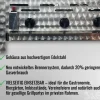 Edelstahl-Gastrobräter Grill 3-flammig  mit Stahlblechpfanne