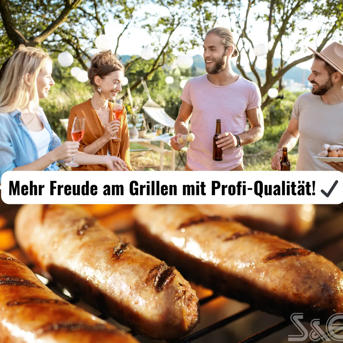 Edelstahl-Gastrobräter Grill 3-flammig mit Stahlblechpfanne