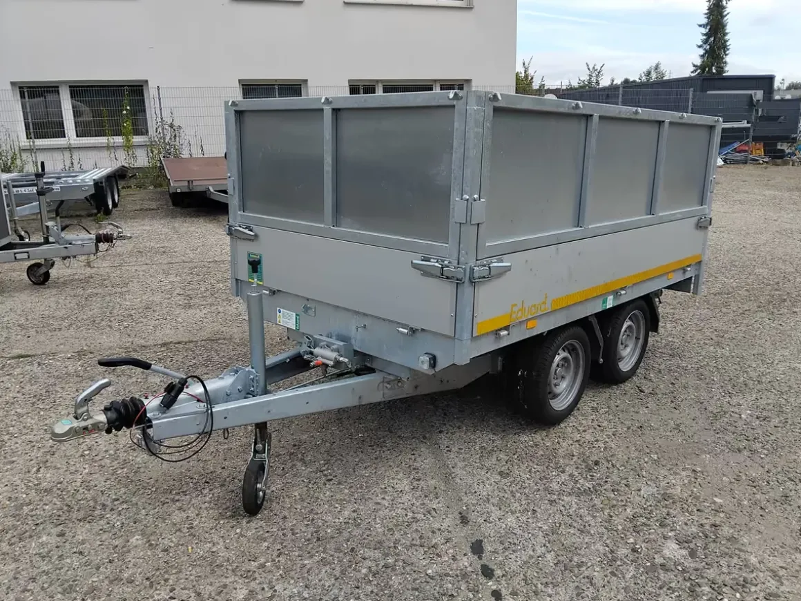 Eduard Rückwärtskipper 2700 kg gebraucht mit Bordwandaufsatz