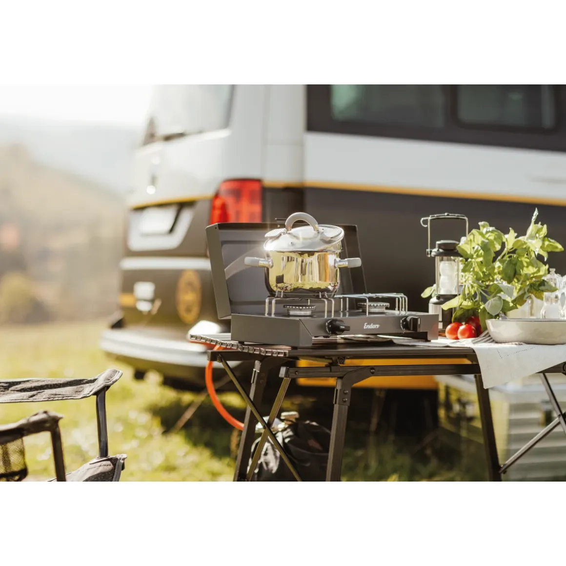Enders Canberra Campingkocher – 2-flammiger Gaskocher für Outdoor & Camping