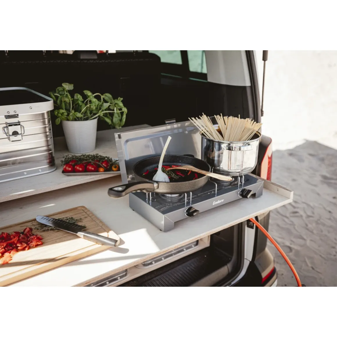 Enders Canberra Campingkocher – 2-flammiger Gaskocher für Outdoor & Camping