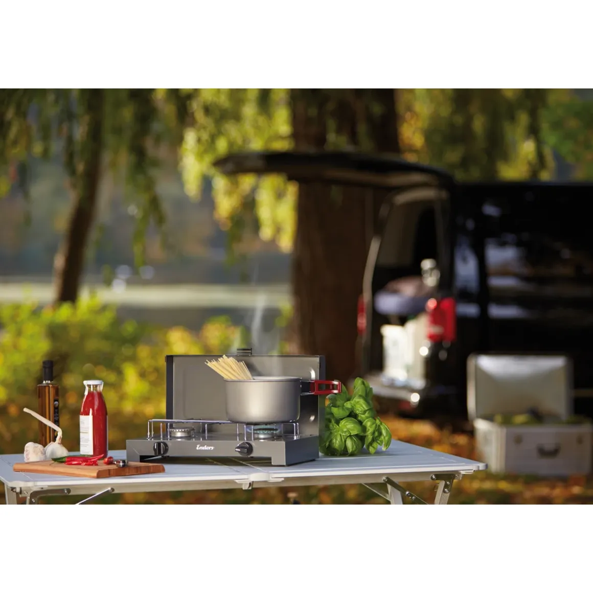 Enders Canberra Campingkocher – 2-flammiger Gaskocher für Outdoor & Camping