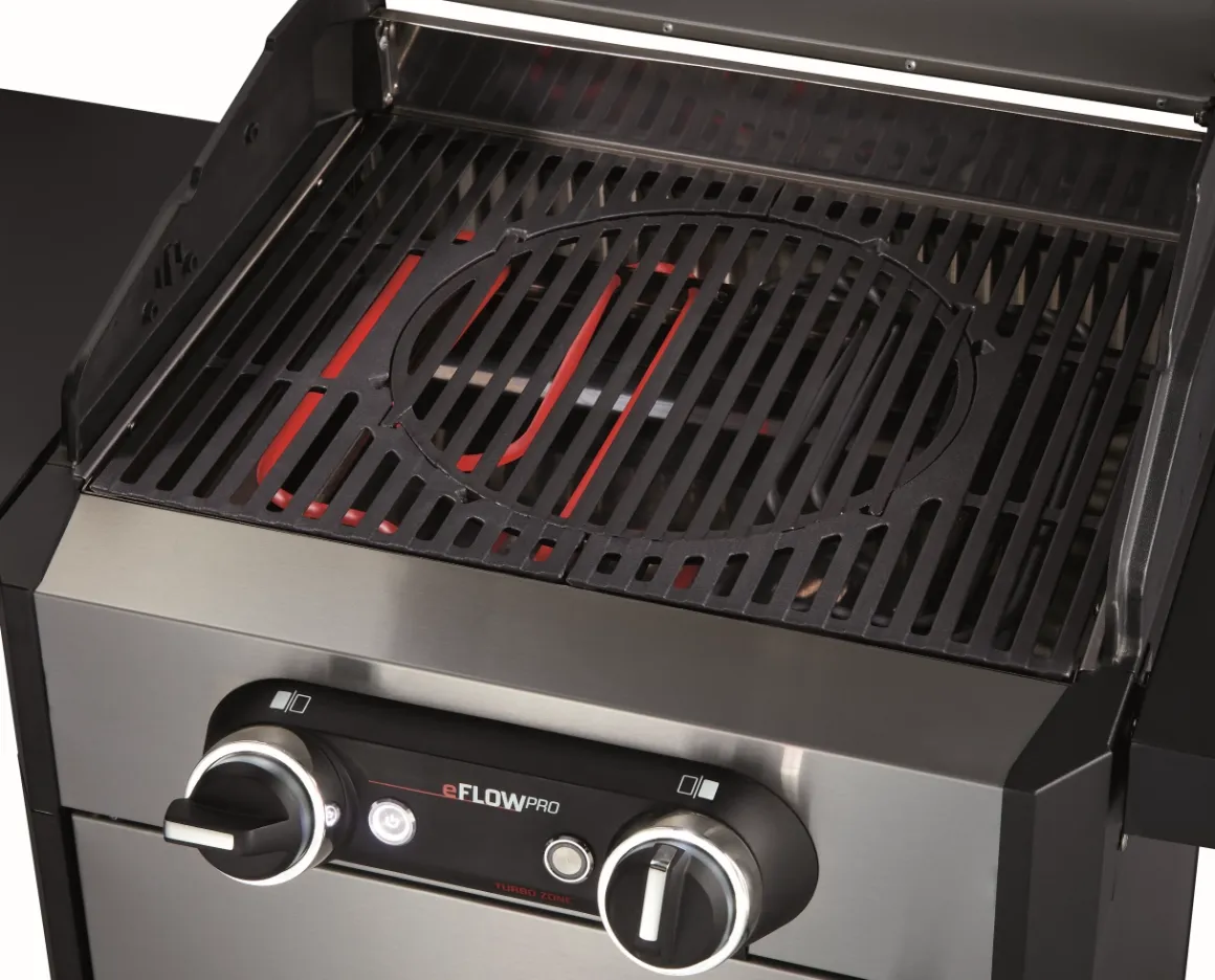 Enders eFlow Pro 2 Turbo Elektrogrill mit Turbo Zone, Switch Grid & Unterschrank