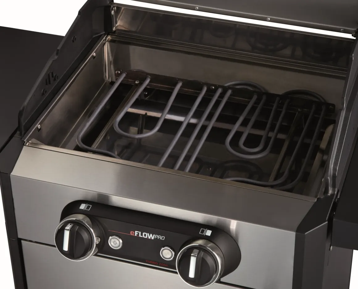 Enders eFlow Pro 2 Turbo Elektrogrill mit Turbo Zone, Switch Grid & Unterschrank