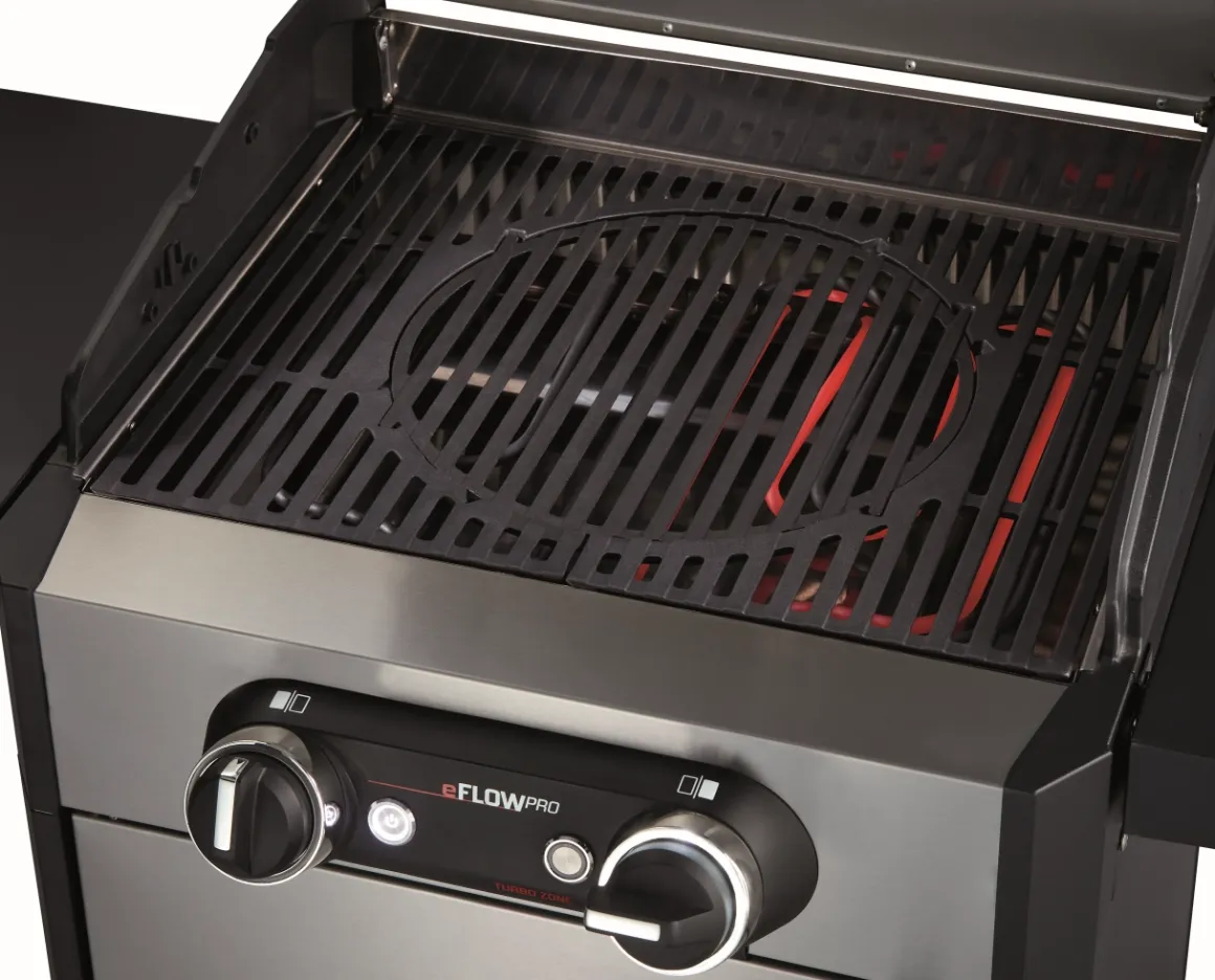Enders eFlow Pro 2 Turbo Elektrogrill mit Turbo Zone, Switch Grid & Unterschrank