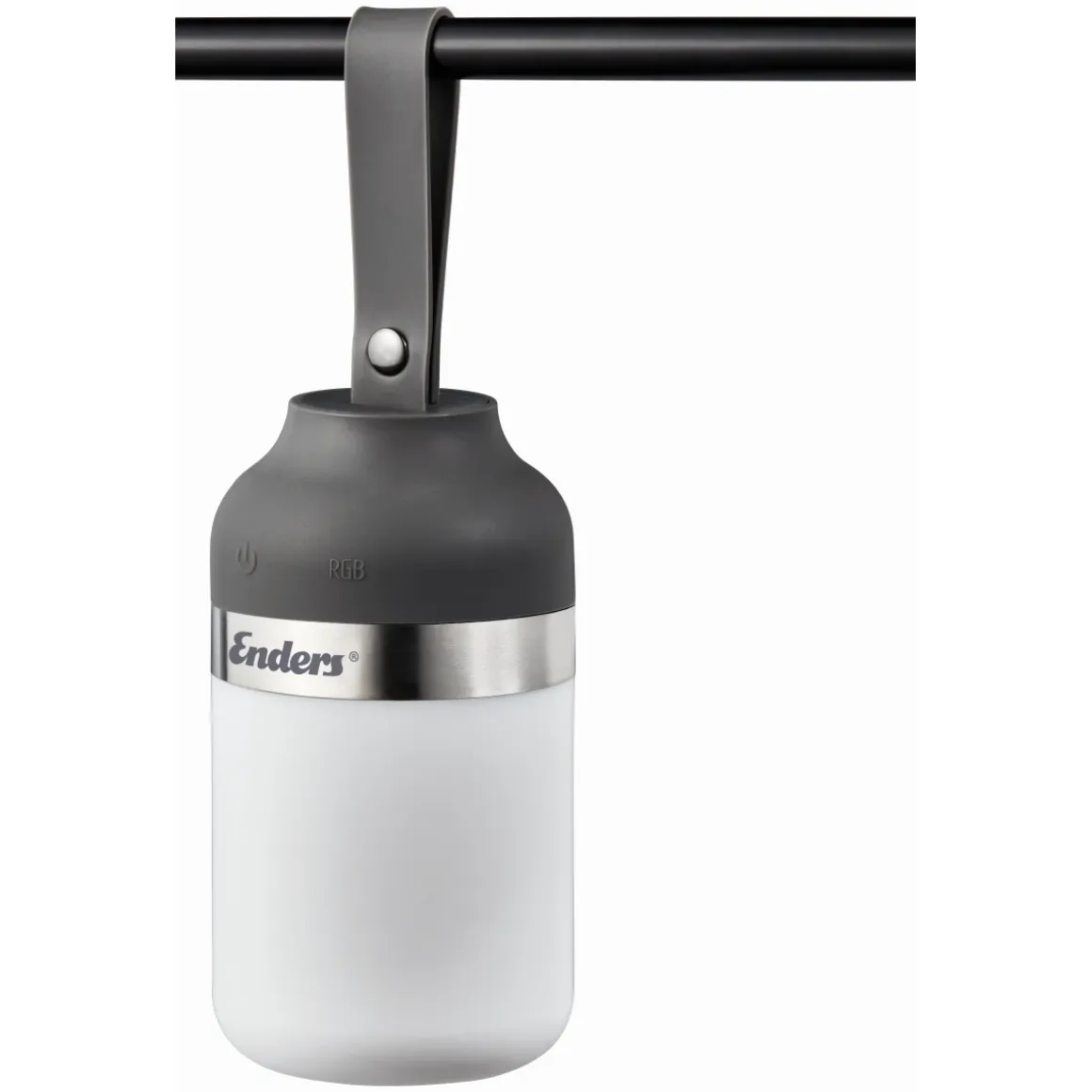 Enders LUVO – wiederaufladbare LED-Campingleuchte mit RGB-Farben, 100 lm