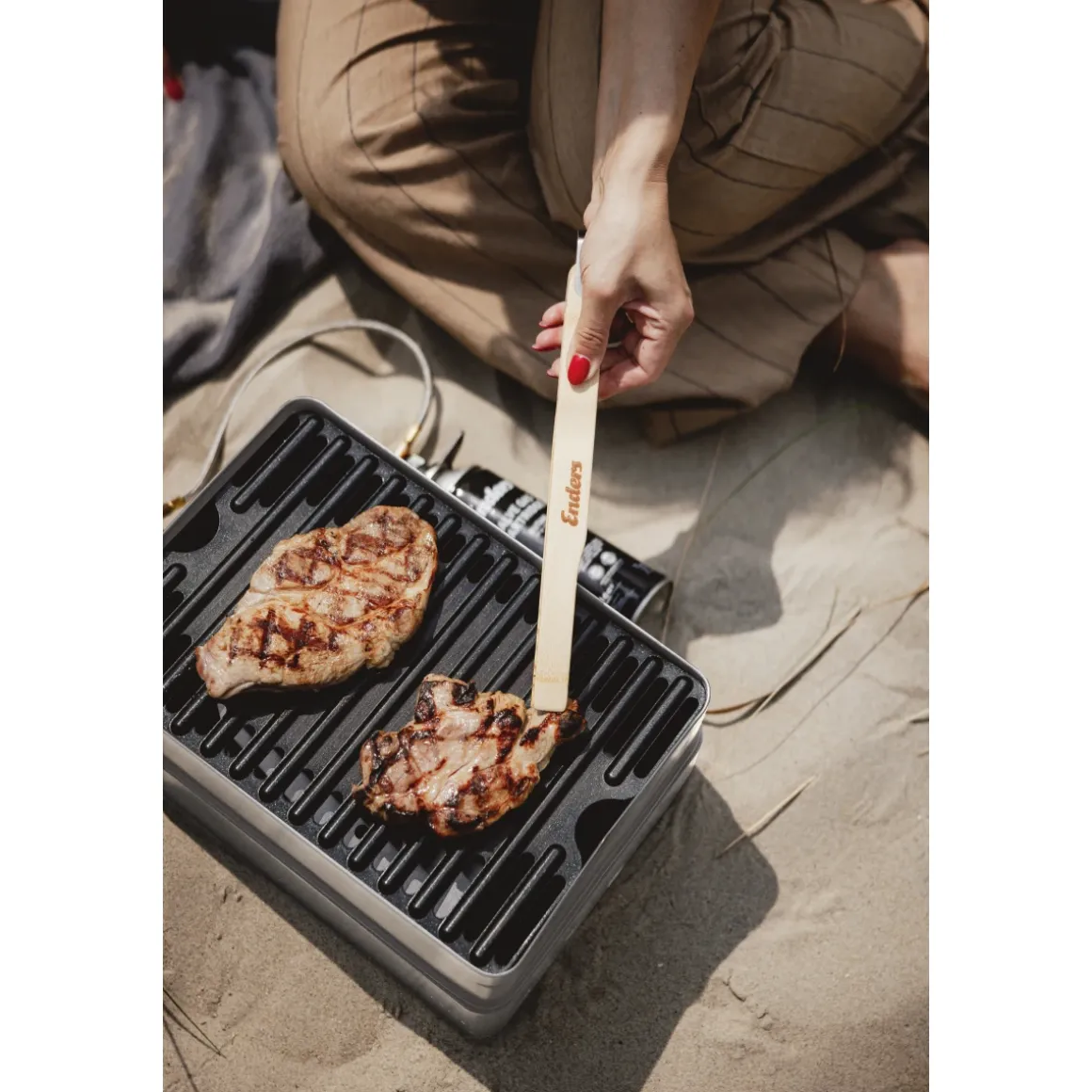 Enders Pace Camping Gasgrill & Gaskocher - 2-in-1 Kombigerät 2 kW