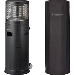 Enders Terrassenstrahler Heizstrahler Polo 2.0 Black Edition mit Abdeckhaube
