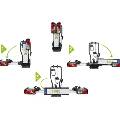 EUFAB ProBC2+ Fahrradträger für Vans und große Heckklappen, erweiterbar