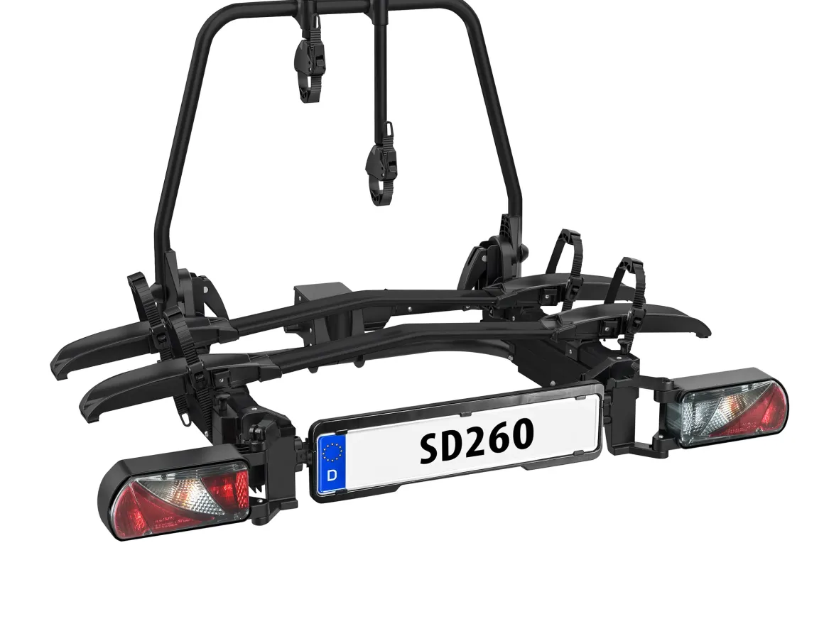 Eufab SD260 black ausziehbar 2 Räder für Wohnmobile und Kastenfahrzeuge mit Flügeltüren