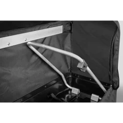 Eufab Transportbox 350 L für Fahrradträger -  zusammenklappbar & abschließbar