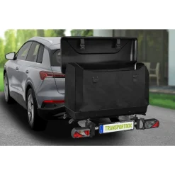 Eufab Transportbox 350 L für Fahrradträger - zusammenklappbar & abschließbar