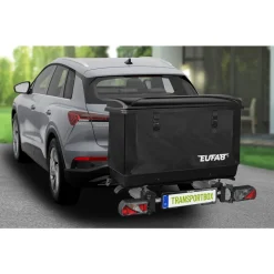 Eufab Transportbox 350 L für Fahrradträger - zusammenklappbar & abschließbar