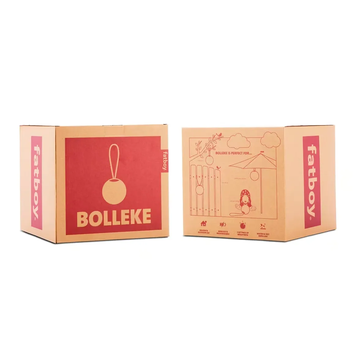 Fatboy Bolleke Outdoor LED-Leuchte Hellgrau