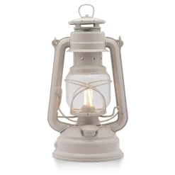 Feuerhand Baby Special 276 LED - Sturmlaterne im Retro-Design mit Akku Soft Beige
