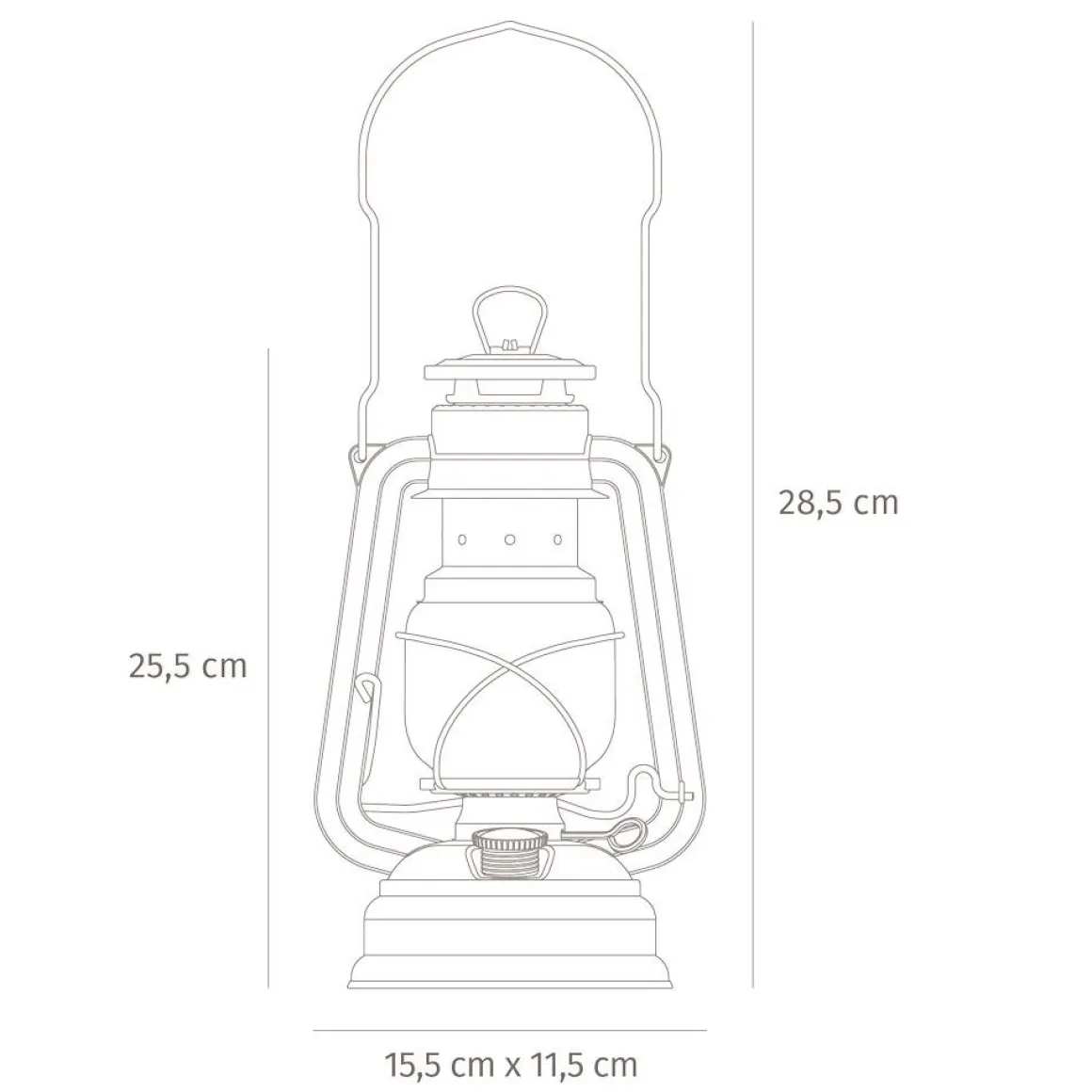 Feuerhand Sturmlaterne Baby Special 276 nordicgrey