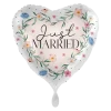 Folienballon: Just Married  Größe: 43 cm