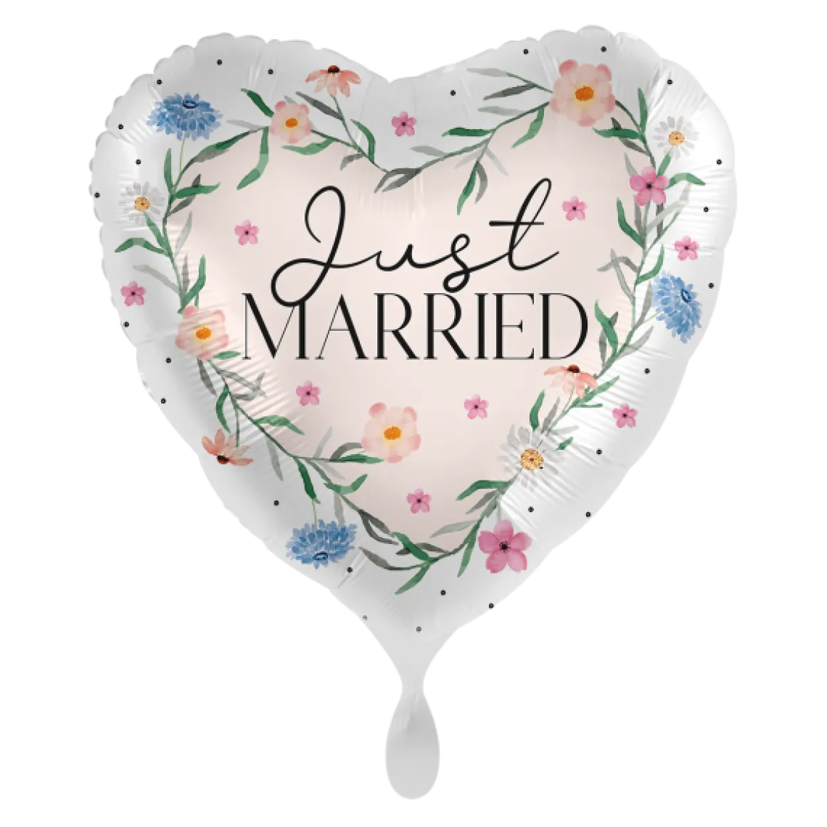 Folienballon: Just Married Größe: 43 cm