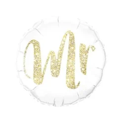 Folienballon: Mr. Glitter Gold