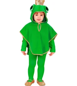 Frosch König  Größe 110 Poncho mit Kapuze