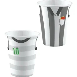 Fußball Becher, Pappe, 250ml  8 Stk.