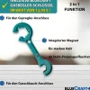 Gaskartuschen Druckminderer 50 mbar  mit Schraubventil mit 2 in 1 Gasregler-Schlüssel