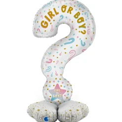 Gender Reveal Folienballon –  Nur für Luftfüllung, perfekte Überraschung