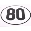 Geschwindigkeitsschild 80 km/h