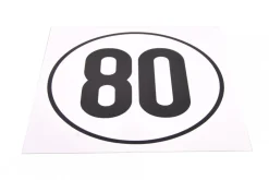 Geschwindigkeitsschild 80 km/h