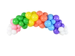Girlande: Ballons Regenbogen / 1Pak. 60 Stk.