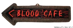 Halloween Schild "Blood Café"