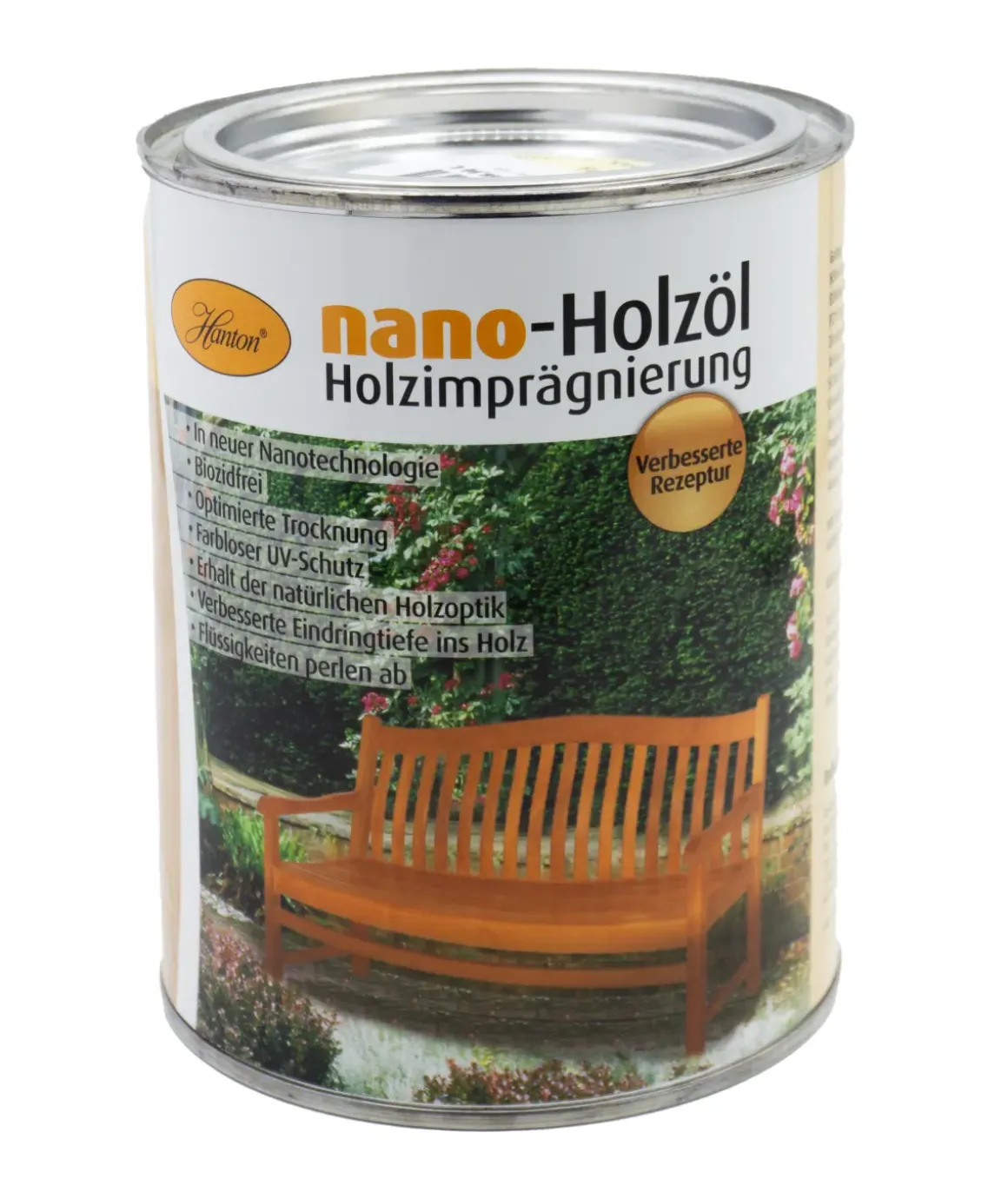 Hanton Nano Holzimprägnierung 1000ml - Teak & Outdoor-Holz