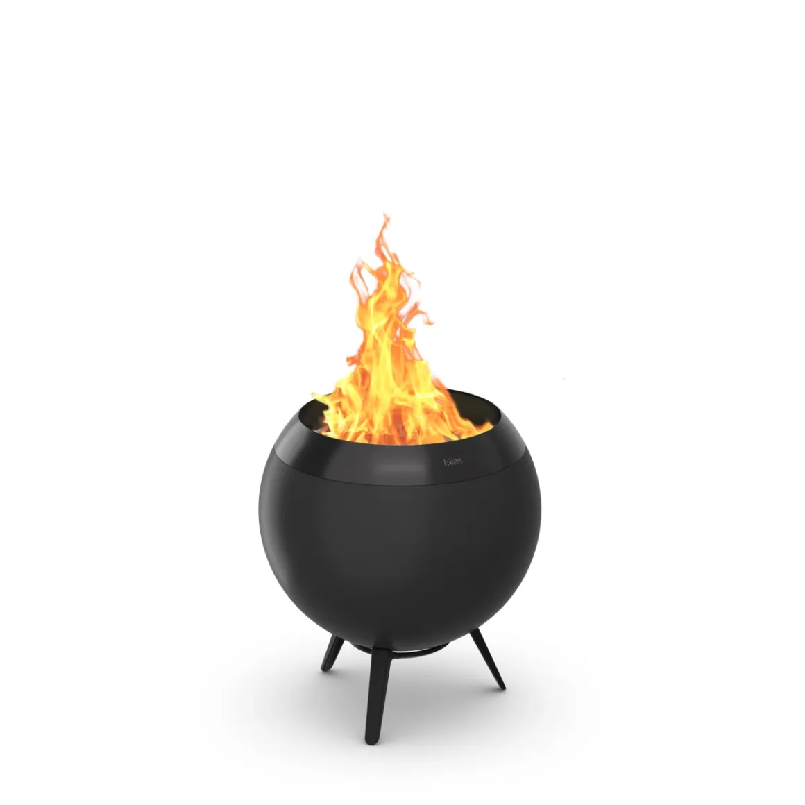 Höfats Moon 45 All Black Feuerschale mit niedrigem Fuß