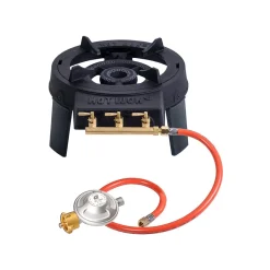 Hot Wok 12 kW Profi-Gasbrenner mit Wok,  Schlauch und Regler