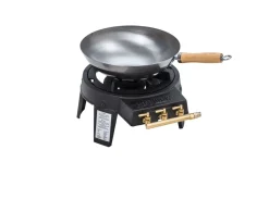 Hot Wok 12 kW Profi-Gasbrenner mit Wok,  Schlauch und Regler