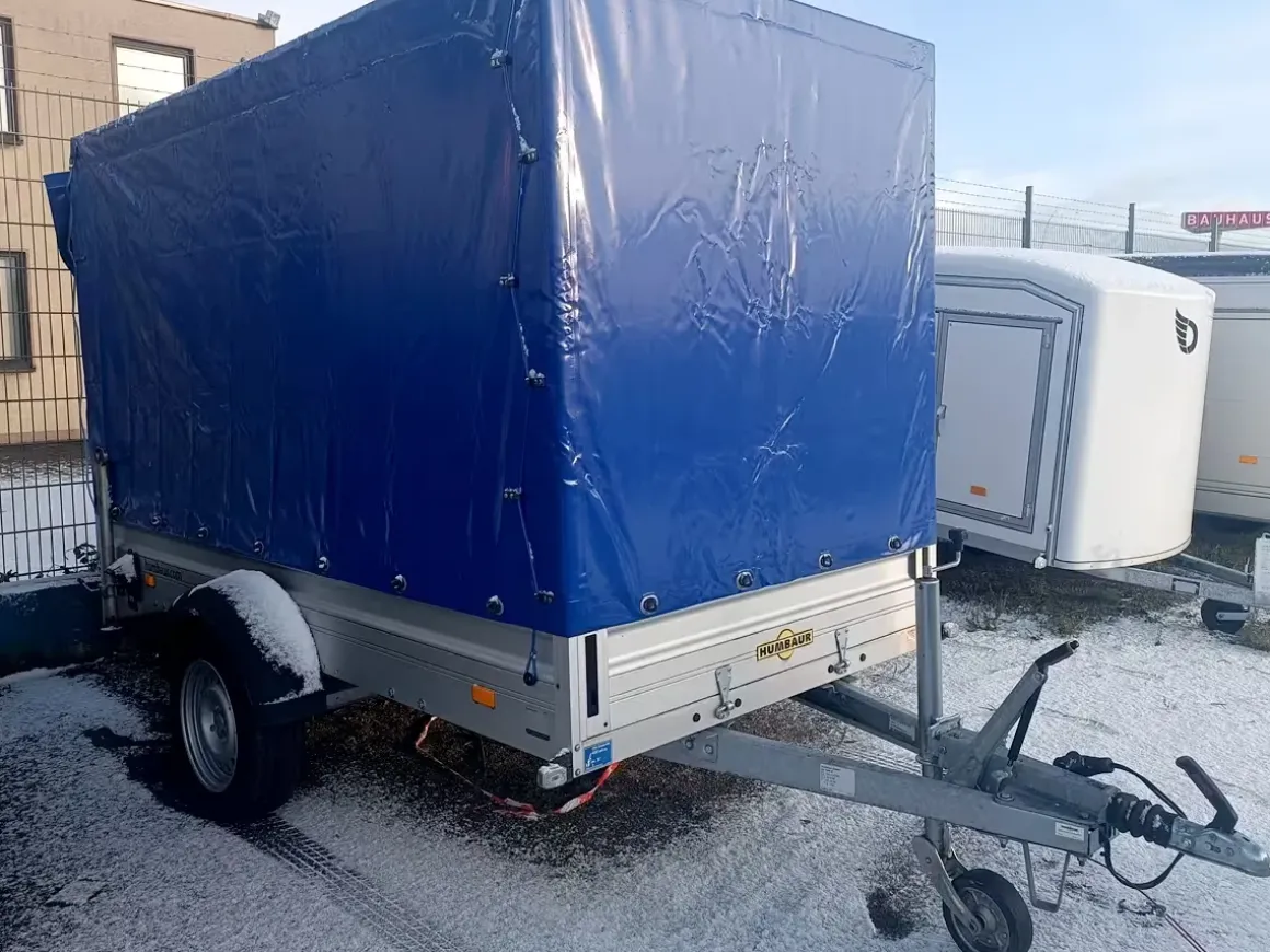 Humbaur PKW Anhänger HA133015 mit Plane – 1300 kg, gebraucht