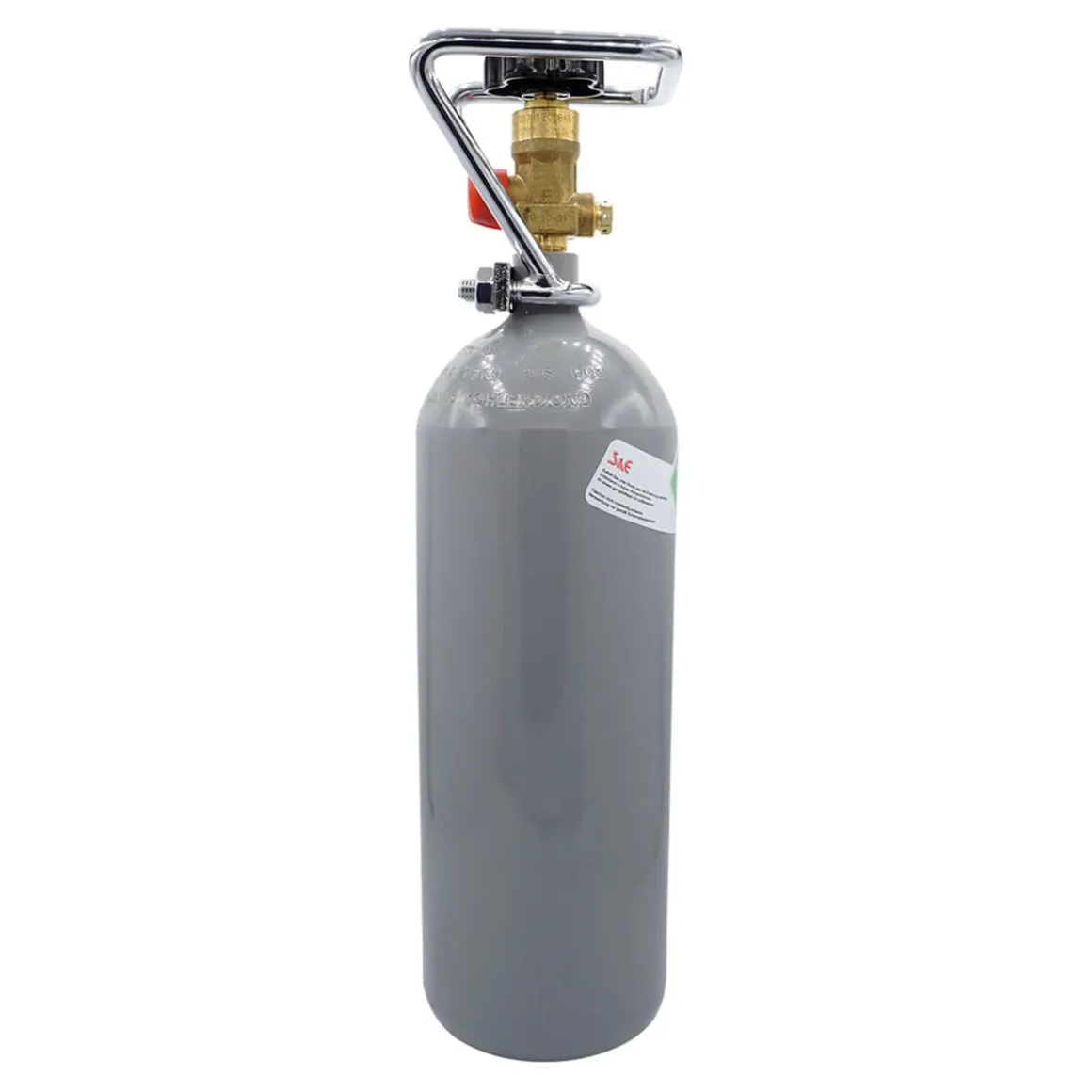 2 kg CO2-Flasche gefüllt