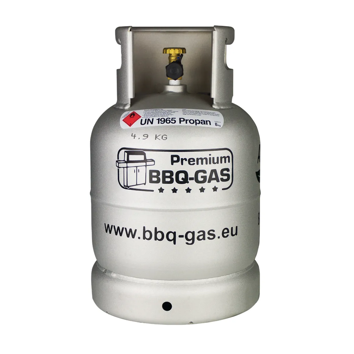 8 kg Premium Alu BBQ-GAS Flasche ungefüllt