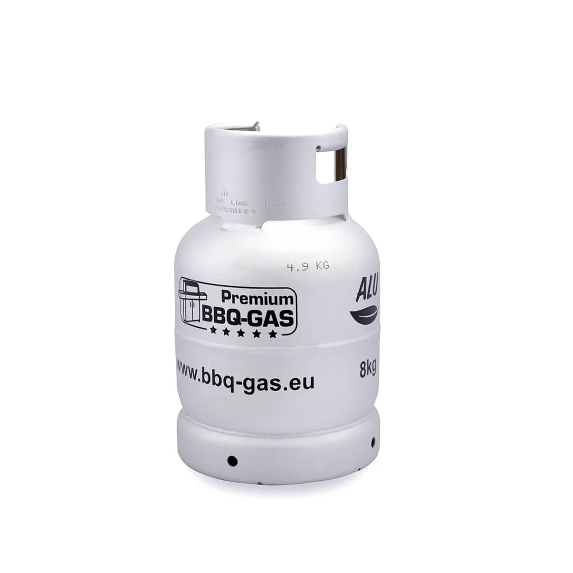 8 kg Premium BBQ Gas-Flasche Aluminum gefüllt