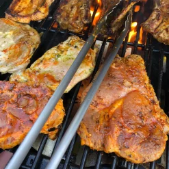 8 kg Premium BBQ Gas-Flasche  mit Grill-Bürste & XXL Grill-Zange