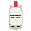 11 kg Propan Füllung für  ALUGAS Eigentumsflasche
